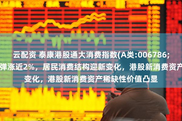 云配资 泰康港股通大消费指数(A类:006786;C类:006787)反弹涨近2%，居民消费结构迎新变化，港股新消费资产稀缺性价值凸显