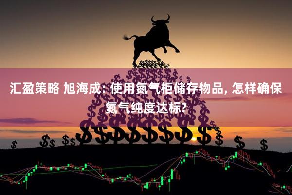 汇盈策略 旭海成: 使用氮气柜储存物品, 怎样确保氮气纯度达标?